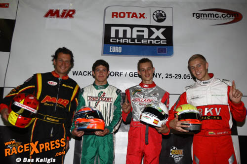 Rotax Max Euro Challenge: Enerverende kwalificatie door regen